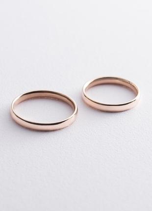Золотое обручальное кольцо (глянец) 3 мм обр00400