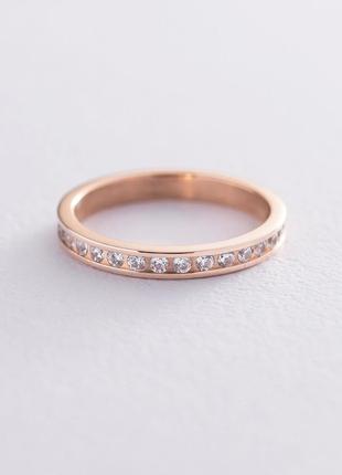 Золотое кольцо с фианитами к01326