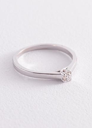 Помолвочное золотое кольцо с бриллиантом кб0398z