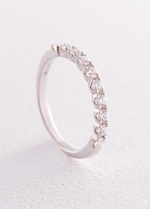 Золотое кольцо с дорожкой камней (бриллианты) кб0439cha