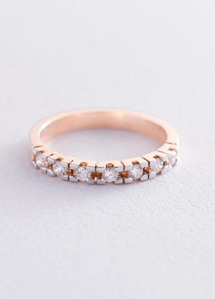 Золотое кольцо с бриллиантами кб0106