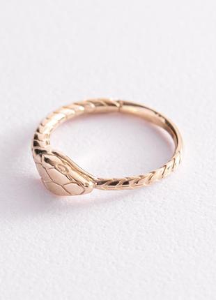 Золотое кольцо "Змей Уроборос" к07001