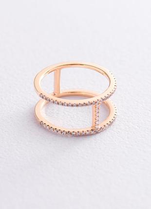 Золотое кольцо с бриллиантами 164436ch