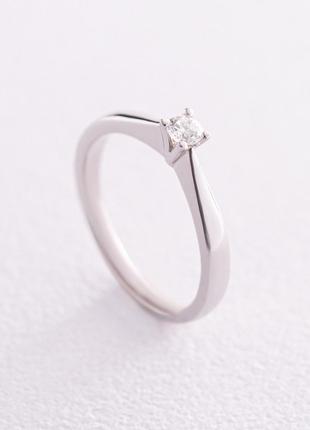 Помолвочное золотое кольцо с бриллиантом кб0271