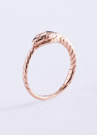 Золотое кольцо "Змей Уроборос" к07037