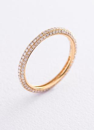 Золотое кольцо с бриллиантами ккит148