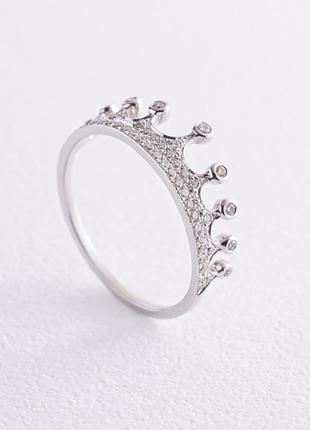 Золотое кольцо "Корона" с бриллиантами MR86479ca