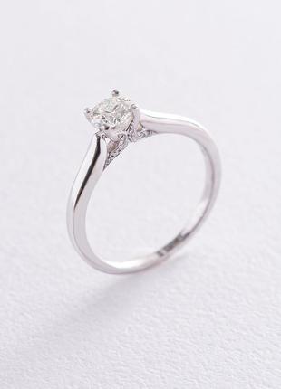 Золотое помолвочное кольцо (бриллианты) кб0206mi