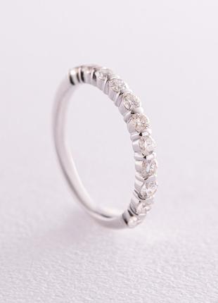 Золотое кольцо с дорожкой камней (бриллианты) кб0453ca