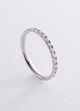 Золотое кольцо с дорожкой камней (бриллианты) кб0478y