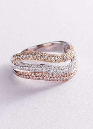 Золотое кольцо с бриллиантами CR1492gm