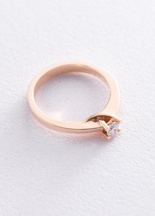 Эксклюзивное кольцо с бриллиантом кб03037