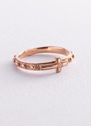 Золотое католическое кольцо "Розарий" к01655
