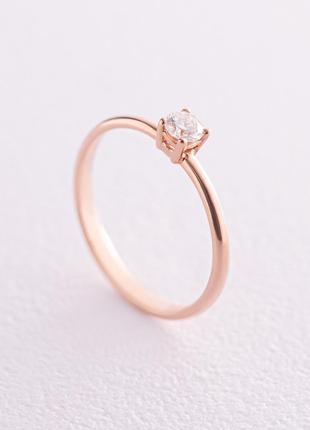 Помолвочное золотое кольцо с бриллиантом 227792421