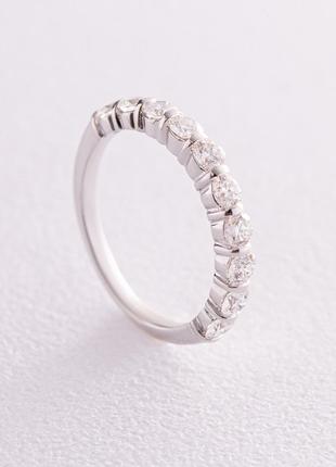 Золотое кольцо с дорожкой камней (бриллианты) кб0456ca