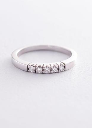 Золотое кольцо с бриллиантами к0500тк
