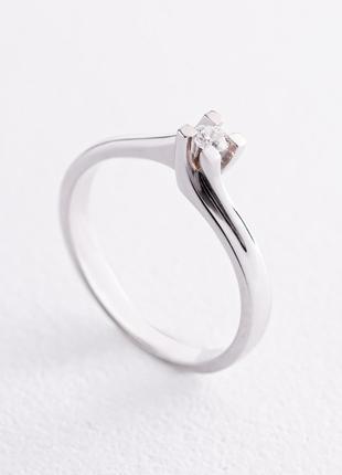 Помолвочное золотое кольцо с бриллиантом 22761521