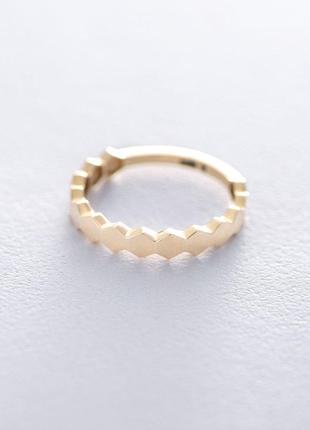 Золотое кольцо без камней к06214