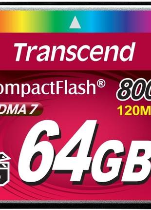 Карта пам'яті Transcend CompactFlash 64GB 800X