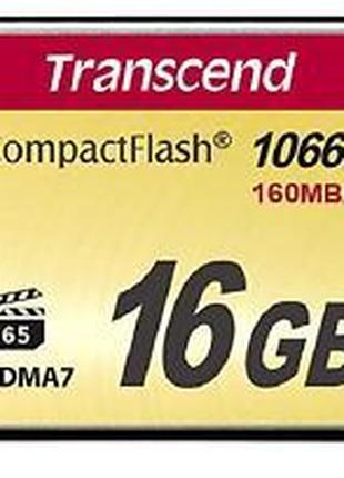 Карта пам'яті Transcend CompactFlash 16GB 1066X