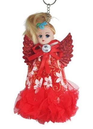 Кукла-брелок с крыльями "Ангел", красный