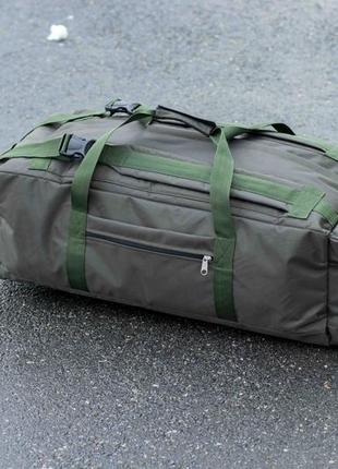 Вещевой баул сумка рюкзак новатор на 80 литров хаки армейский ...