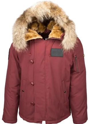 Пуховая куртка аляска N-2B Elevon Alpha Industries (красная охра)