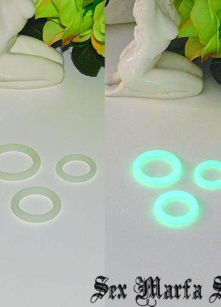 Набор 3 шт Эрекционные кольца на пенис светятся, флуоресцентно...