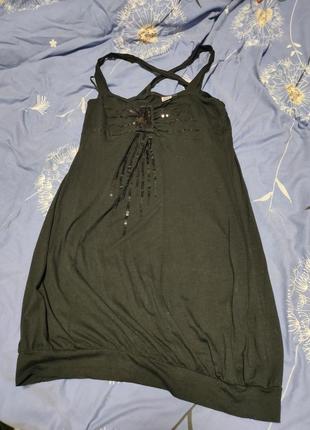 Платье мини стрейч черного цвета