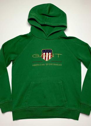GANT Зеленая детская худи свитер кофта