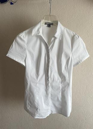 Белая летняя блузка короткие рукава р. s-м