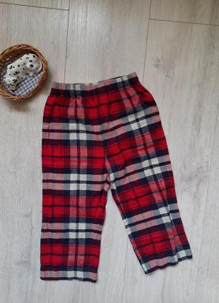 Новые пижамные брюки домашней одежды next 1,5-2 года фланелевые