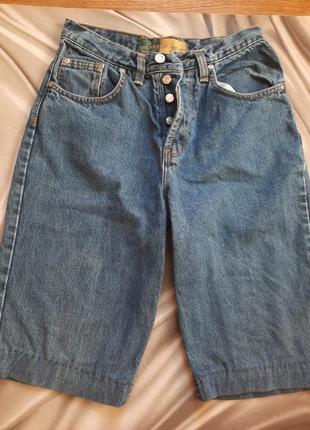 Обрезанные шорты, плотный джинс*