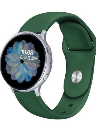 Силиконовый ремешок для наручных часов, ширина 20 мм, зеленый
