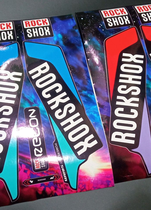 Наклейки на вилку рок шок рокшок rock shox rockshox recon