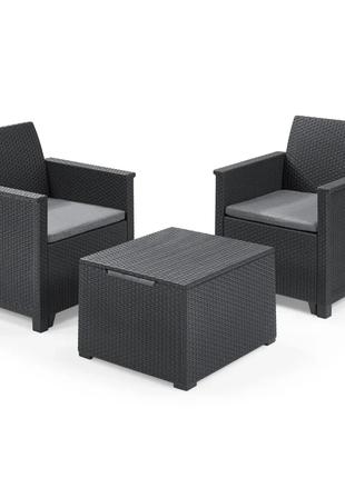 Комплект пластикових меблів Keter Elodie Balcony Set 246124 гр...