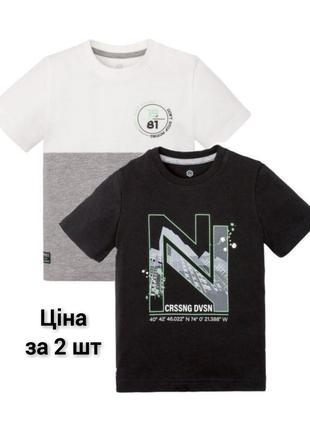 Комплект футболок lupilu 4-6 лет. 2 шт летняя футболка футболк...
