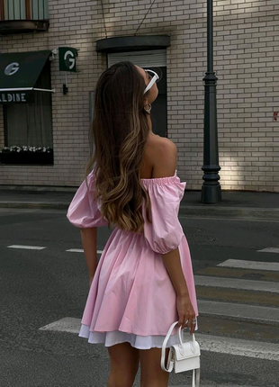 Платье нежное розовое женское