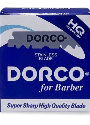 Лезвия половинки Dorco for barber Premium singl edge, 100 шт. ...