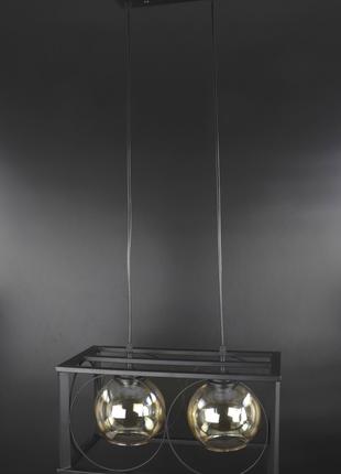 Люстра подвесная LOFT на 2 лампочки 25793 Черный 35-100х23х43 см.