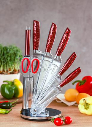 Набір ножів Edenberg EB-973 8 предметів червоний