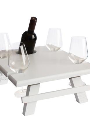 Поднос винный столик подставка Mazhura MZ-684125 38х45х25 см б...
