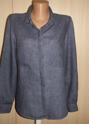 Лляна блуза сорочка marks & spencer p.14