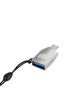 Перехідник Hoco UA10 USB to Micro USB (pearl nickel) 15973