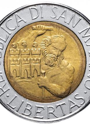 Монета 500 лир. 1994 год, Сан-Марино.UNC