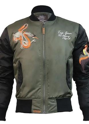 Куртка Top Gun The Flying Legend Bomber Jacket (оливковая)