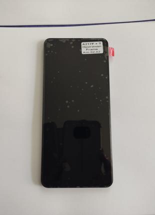 Дисплей для Samsung A217 Galaxy A21s, черный, с сенсорным экраном