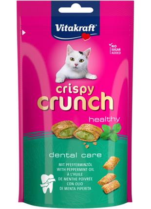 Лакомство для кошек Vitakraft Crispy Crunch подушечки с мятой ...