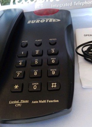 Телефон стаціонарний кнопочноый Eurotel KX-T8200LL,новий