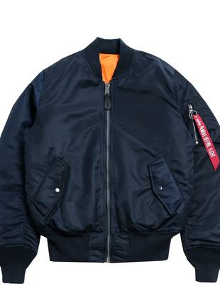 Куртка MA-1 Flight Jacket Alpha Industries (синяя)